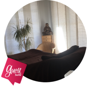 Photo de profil de Laurence de l'institut de beauté Escales Bien-Être. Elle donne son avis sur le partenariat avec LMP Santé.