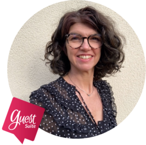 Photo de profil de Flore, gérante de son institut de beauté. Elle donne son avis sur le partenariat avec LMP Santé, elle est ravie.